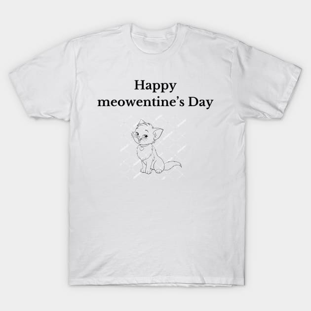 Happy meowentine’s Day T-Shirt by UrbanCharm